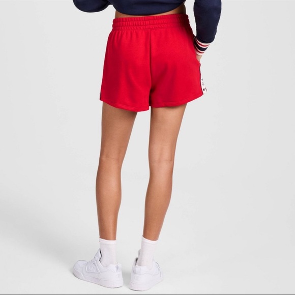 Champion Women's Mid-Rise French Terry Pull-On Shorts Red L - Picture 2 of 6